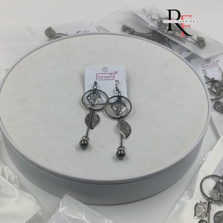 Leafy Silver Earrings